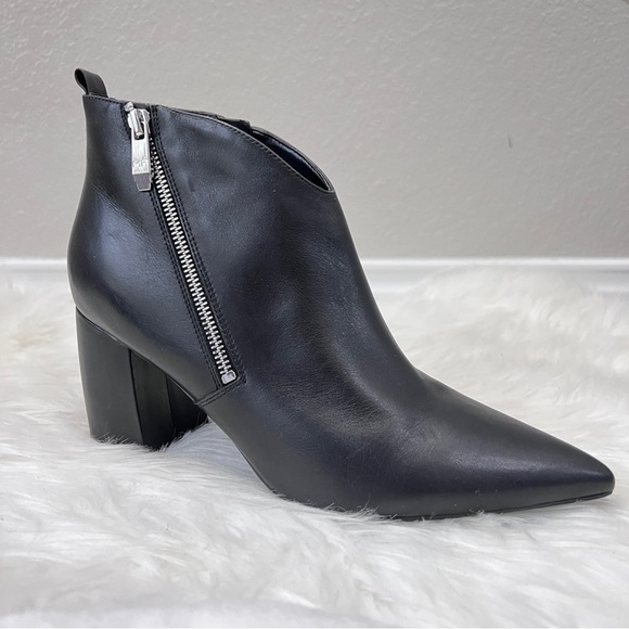 Marc Fisher leather pointed toe ankle boots booties size 10 M - Picture 15 of 15